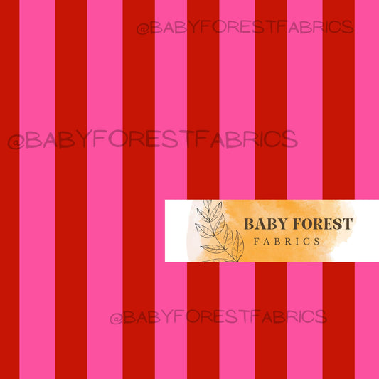 Bold red stripes
