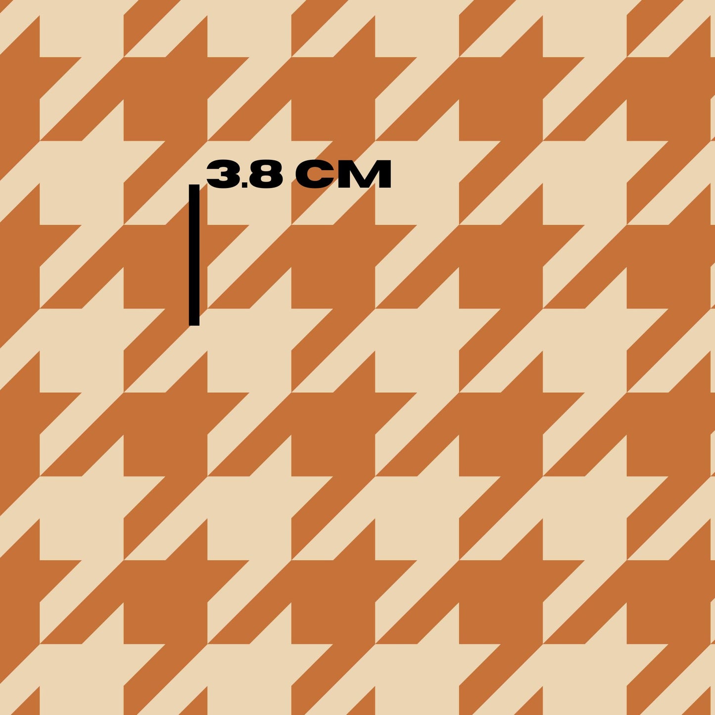 ochre houndstooth