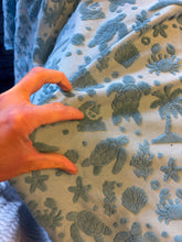 Load image into Gallery viewer, Baby Forest fabrics own sea life -Jacquard cotton terry towel fabric retail
