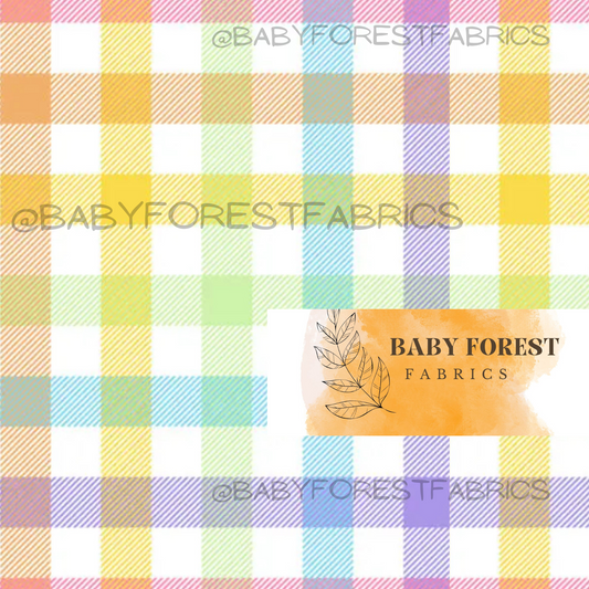 Rainbow gingham