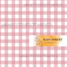 Load image into Gallery viewer, Soft red pink Pastel rainbow gingham
