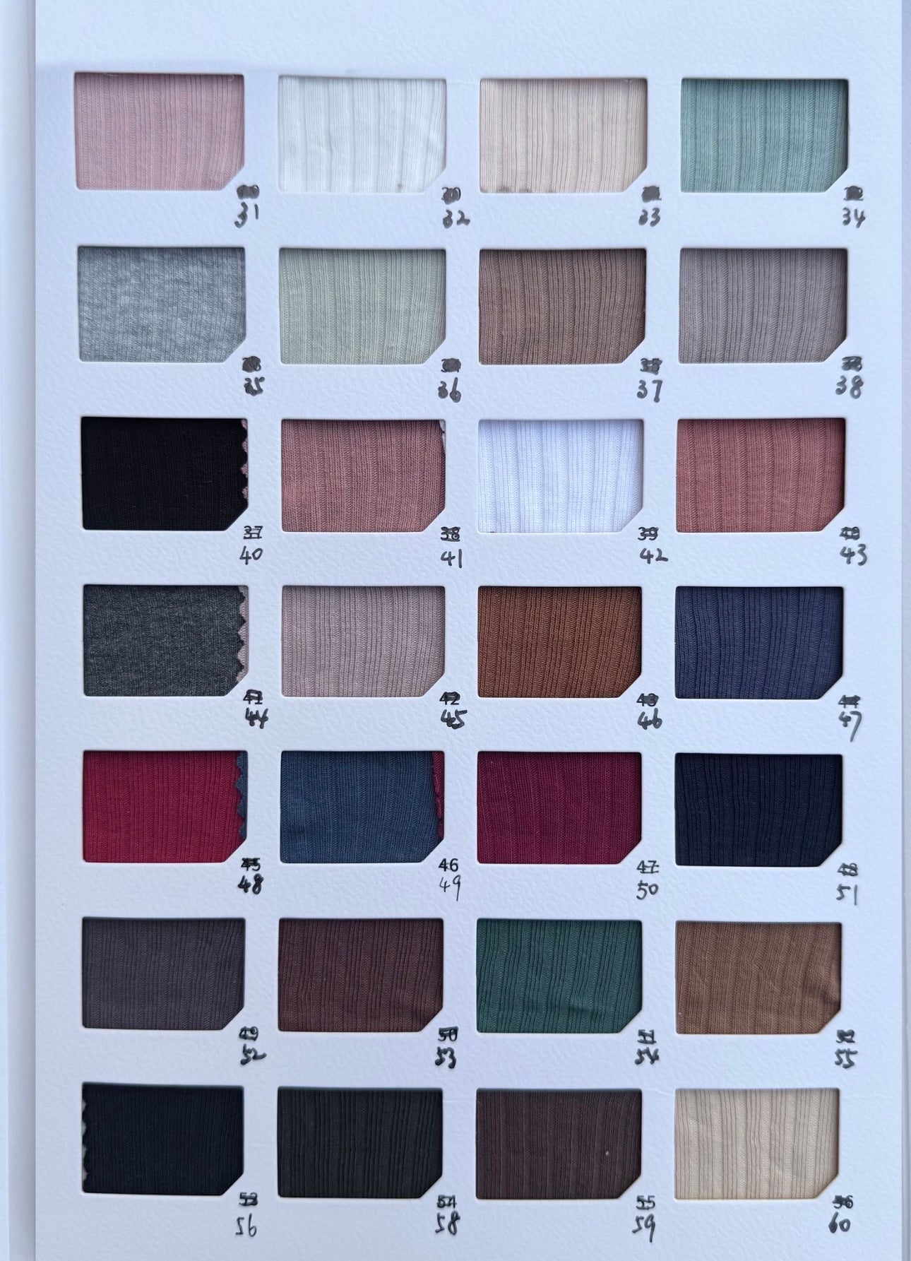Solid Cotton Rib knit - PRE ORDER
