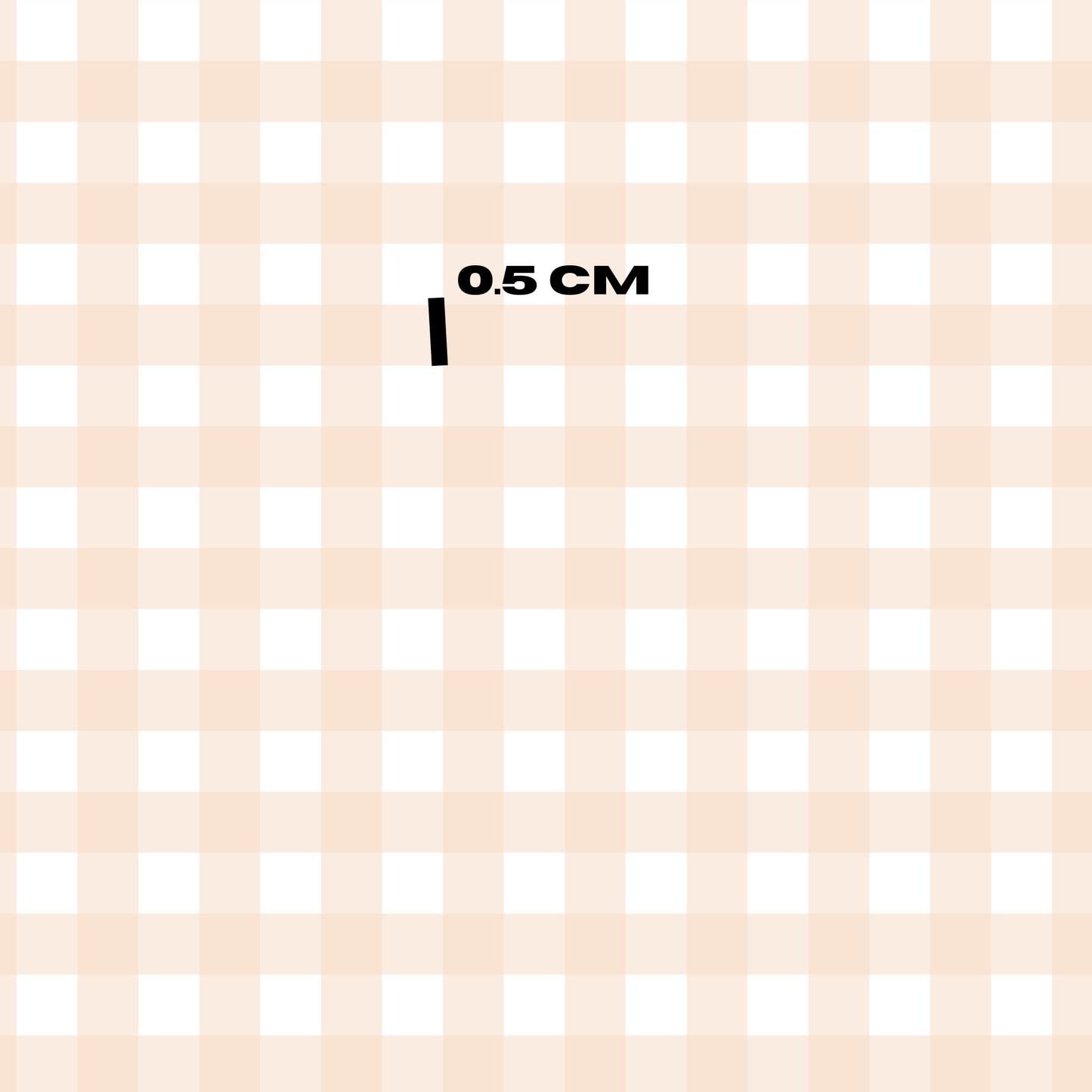 Soft peach gingham Pastel rainbow