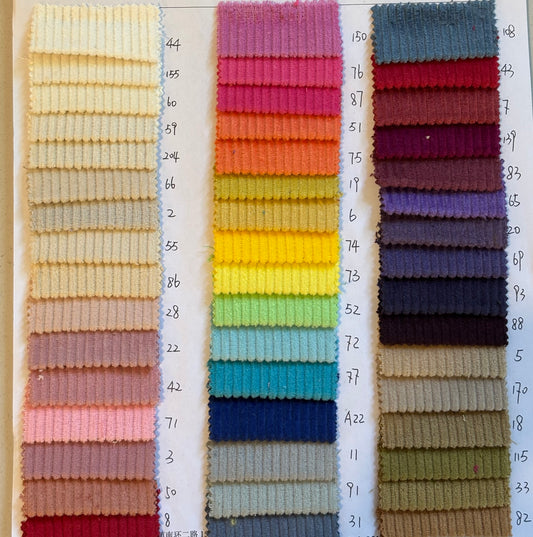 Solid cotton corduroy- PRE ORDER