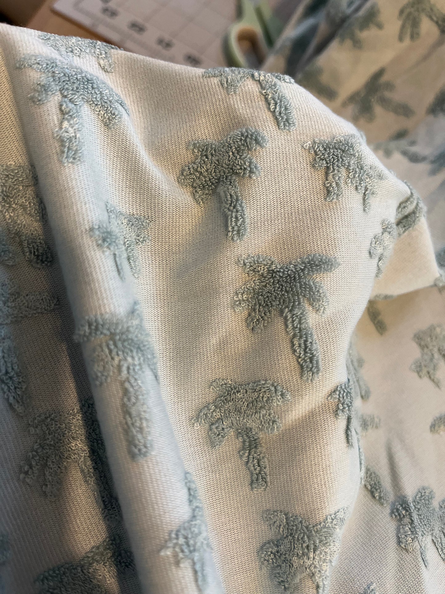 Palm- Jacquard terry towel fabric