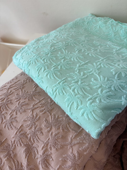 Palm jacquard Terry towel fabric