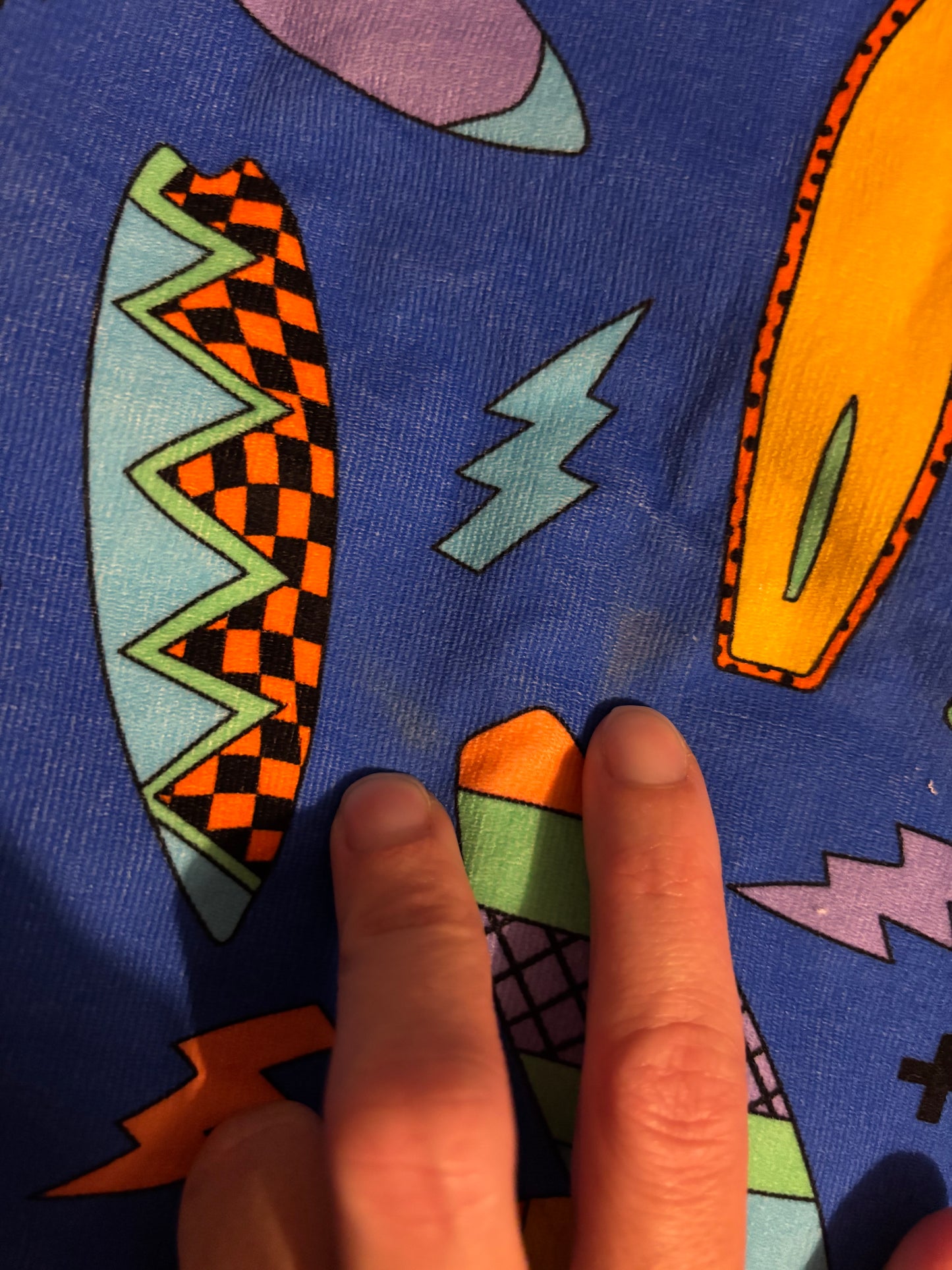 Colourful surf- corduroy small stain