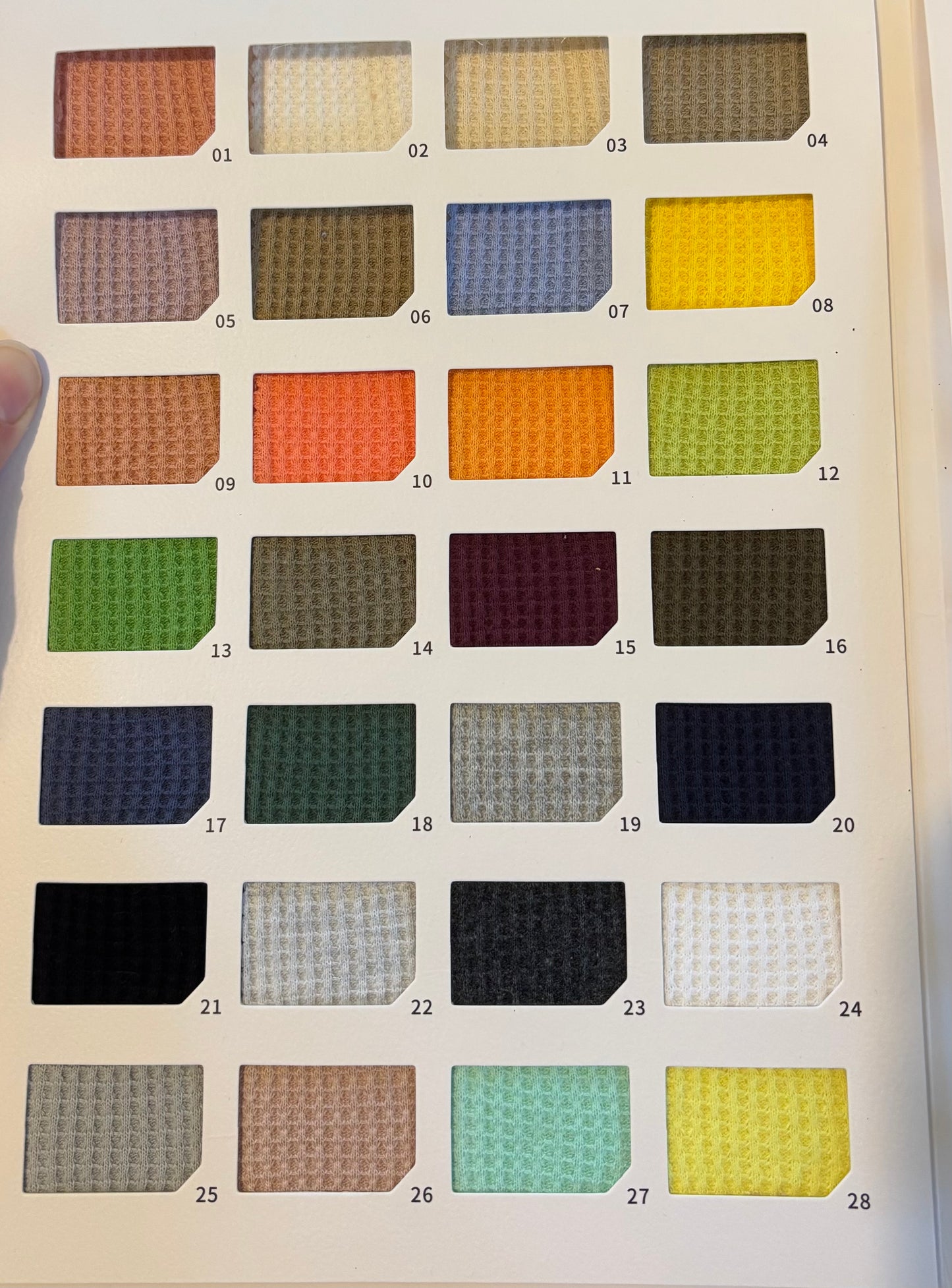 NEW Solid Waffle 100% cotton 230 gsm - PRE ORDER