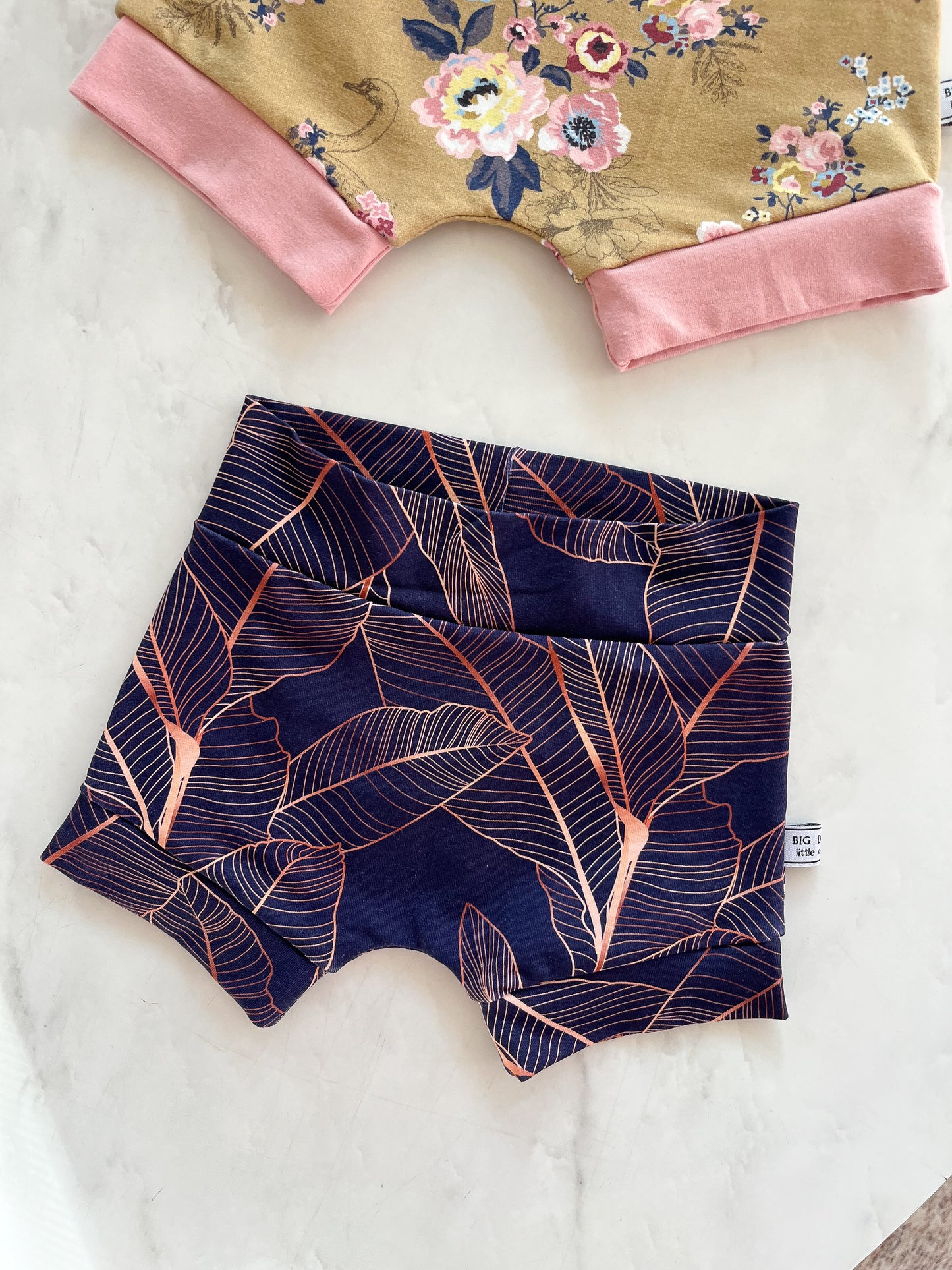 Blue floral bummies