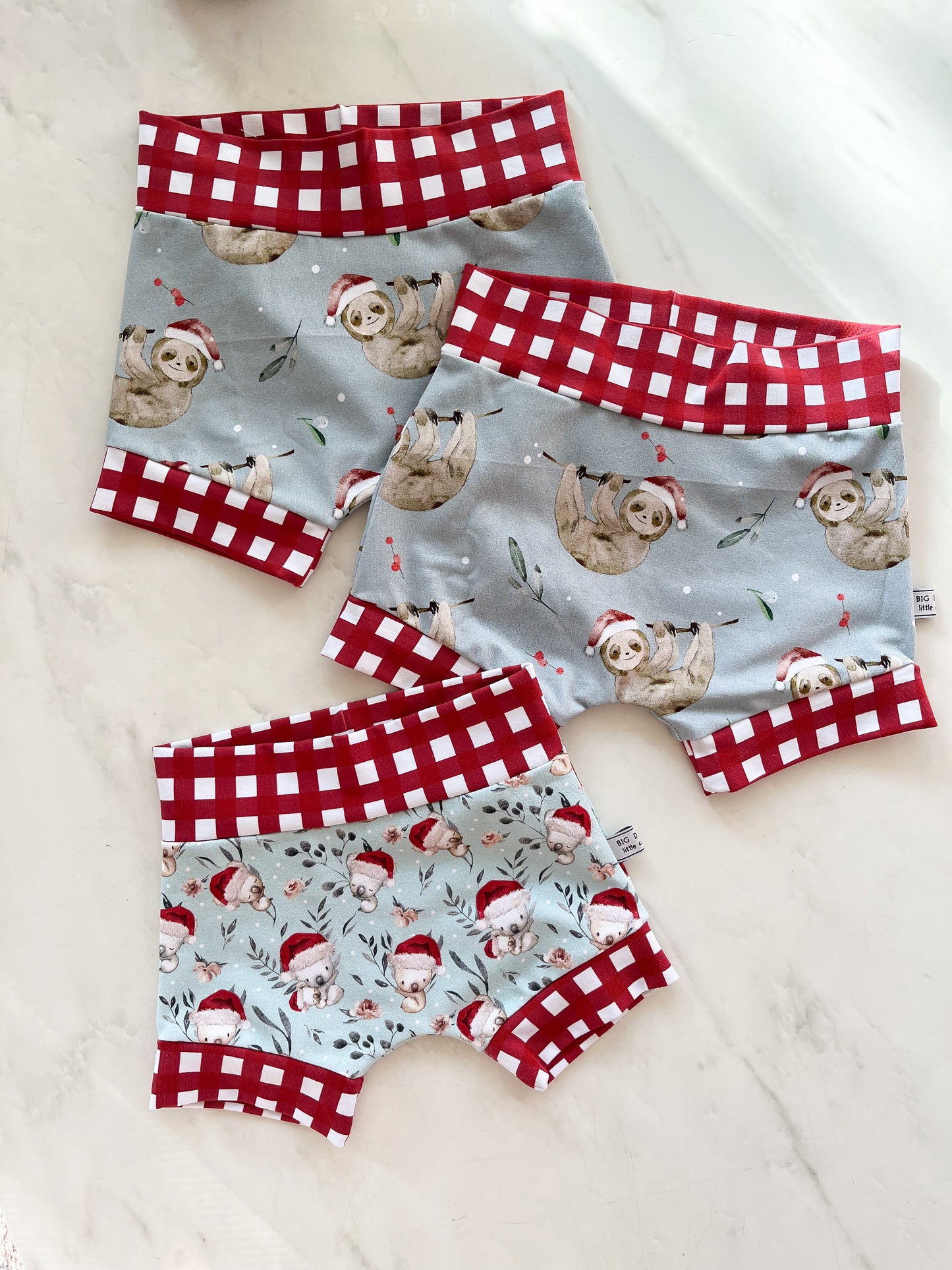 Christmas Sloth bummies