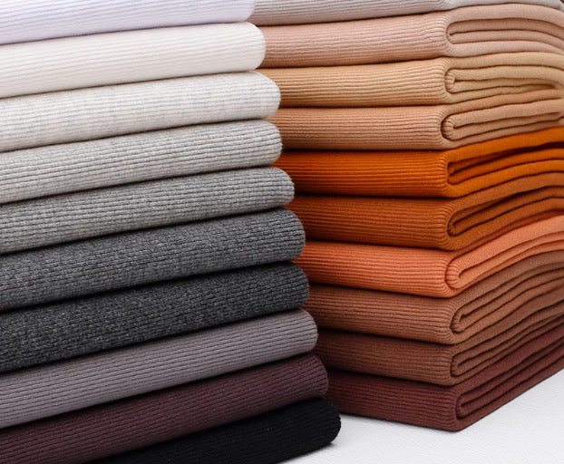 Pre-cut cuff ribbing fabric