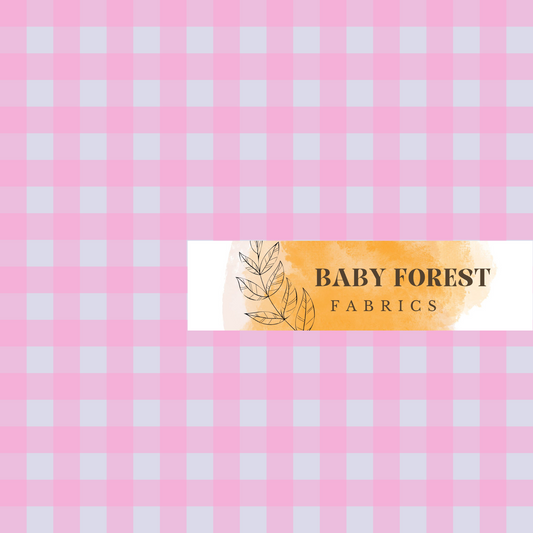 Pink purple gingham