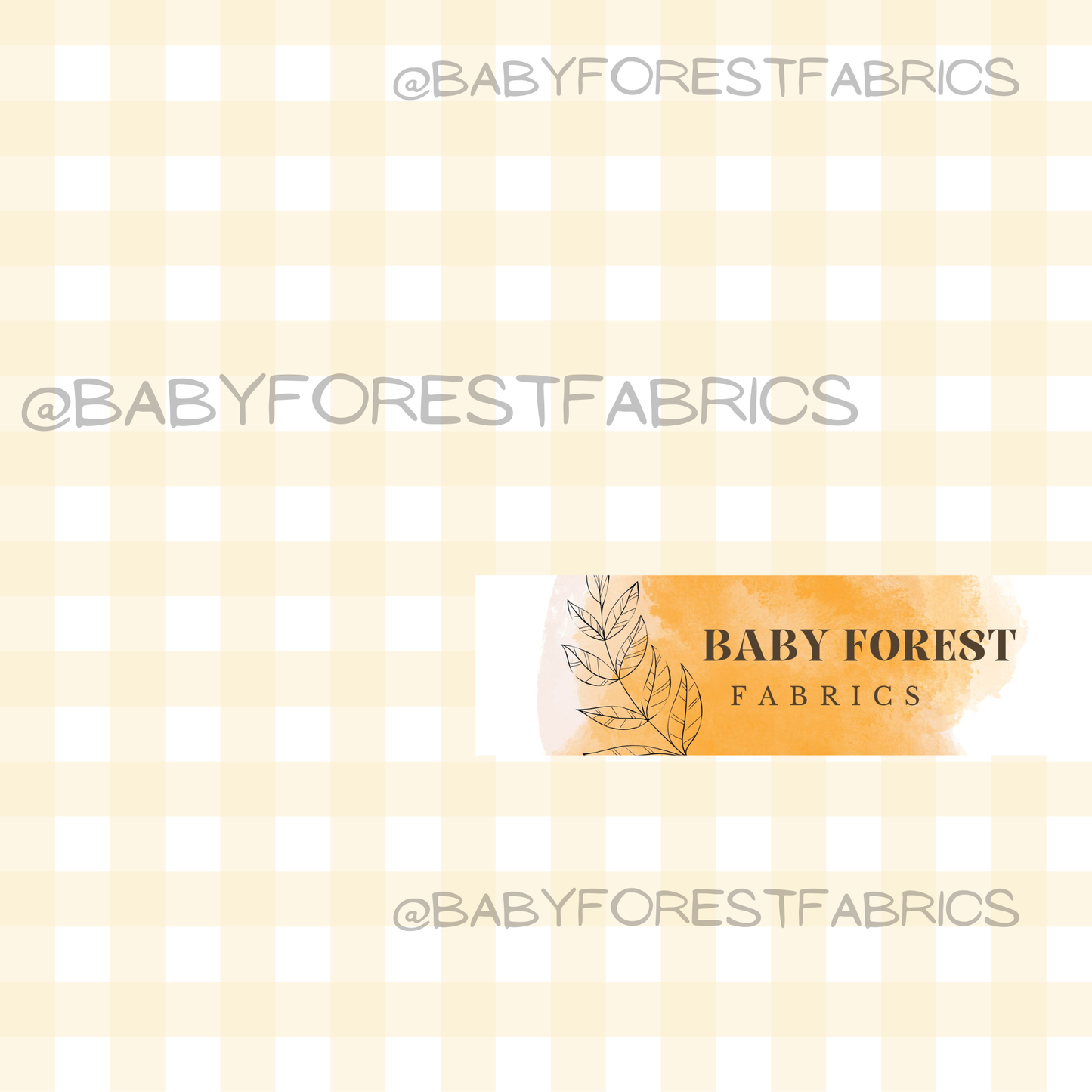 Soft yellow gingham Pastel rainbow