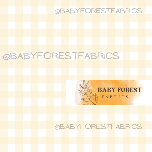 Soft yellow gingham Pastel rainbow