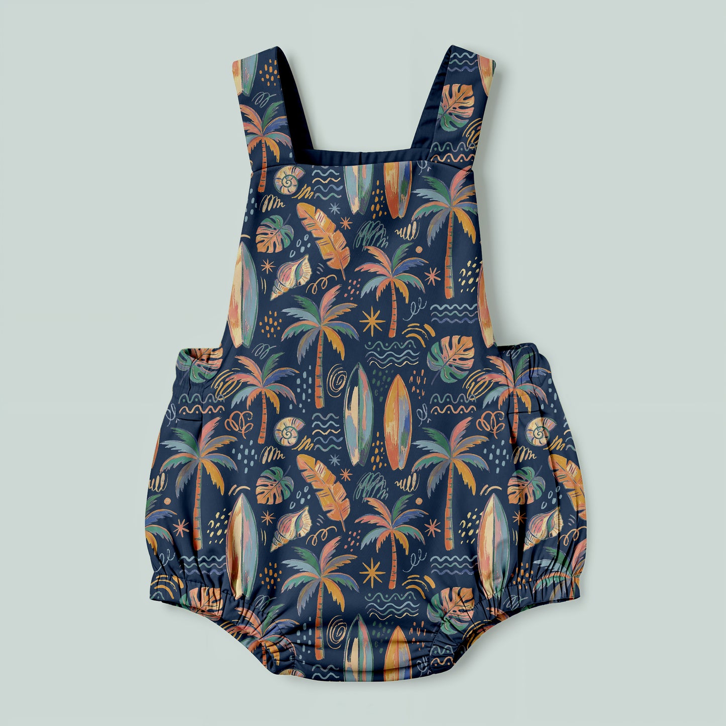 Bright navy palms