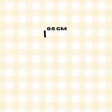 Load image into Gallery viewer, Soft yellow gingham Pastel rainbow
