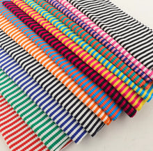 Load image into Gallery viewer, Pre order Cotton rainbow 4*3 rib knit fabric
