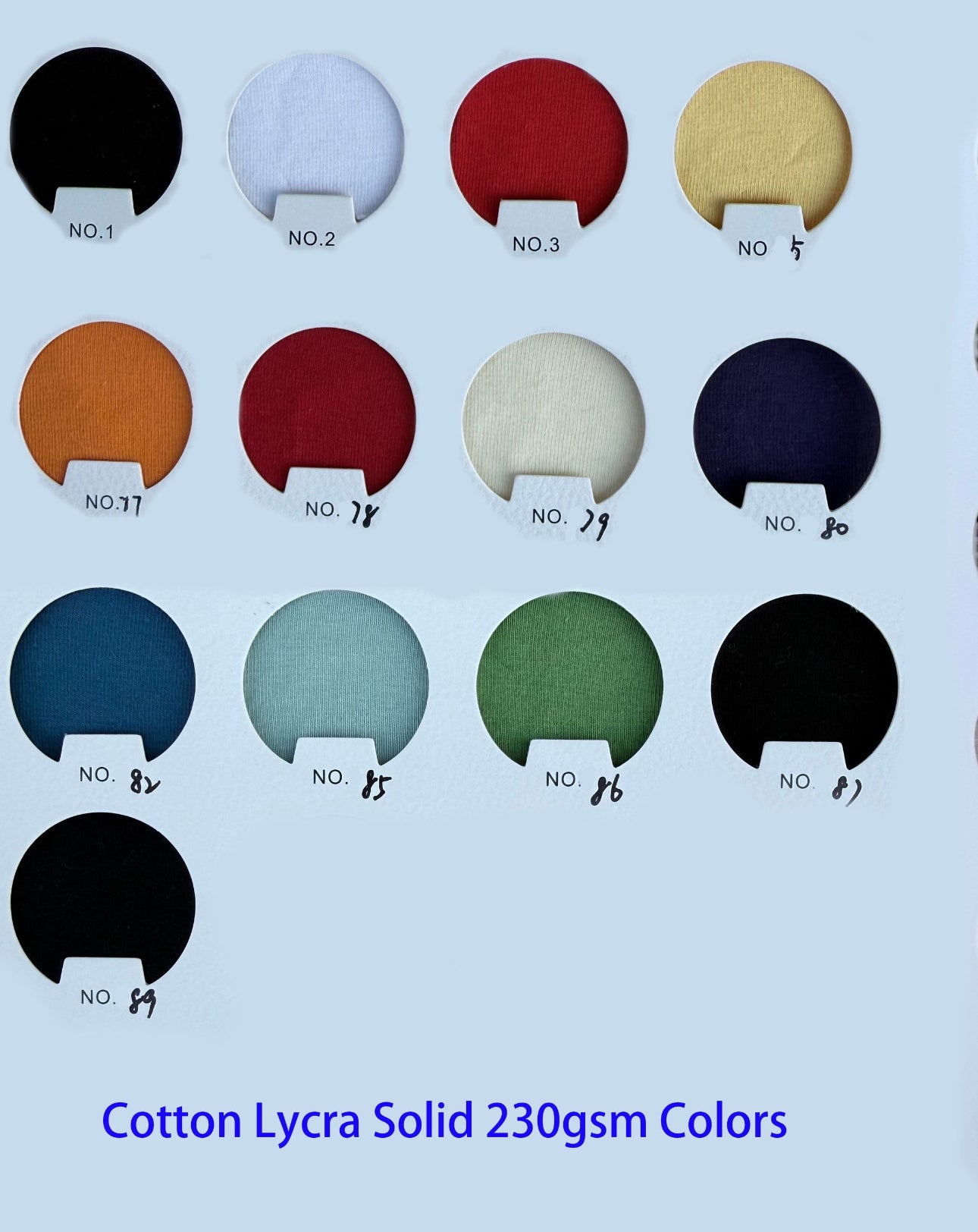 Solid Cotton Lycra - PRE ORDER