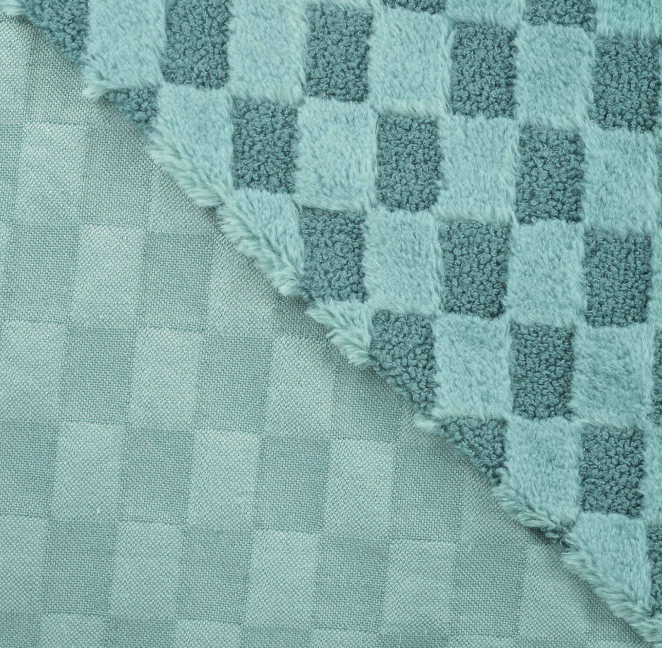 Checkered Fake Fur