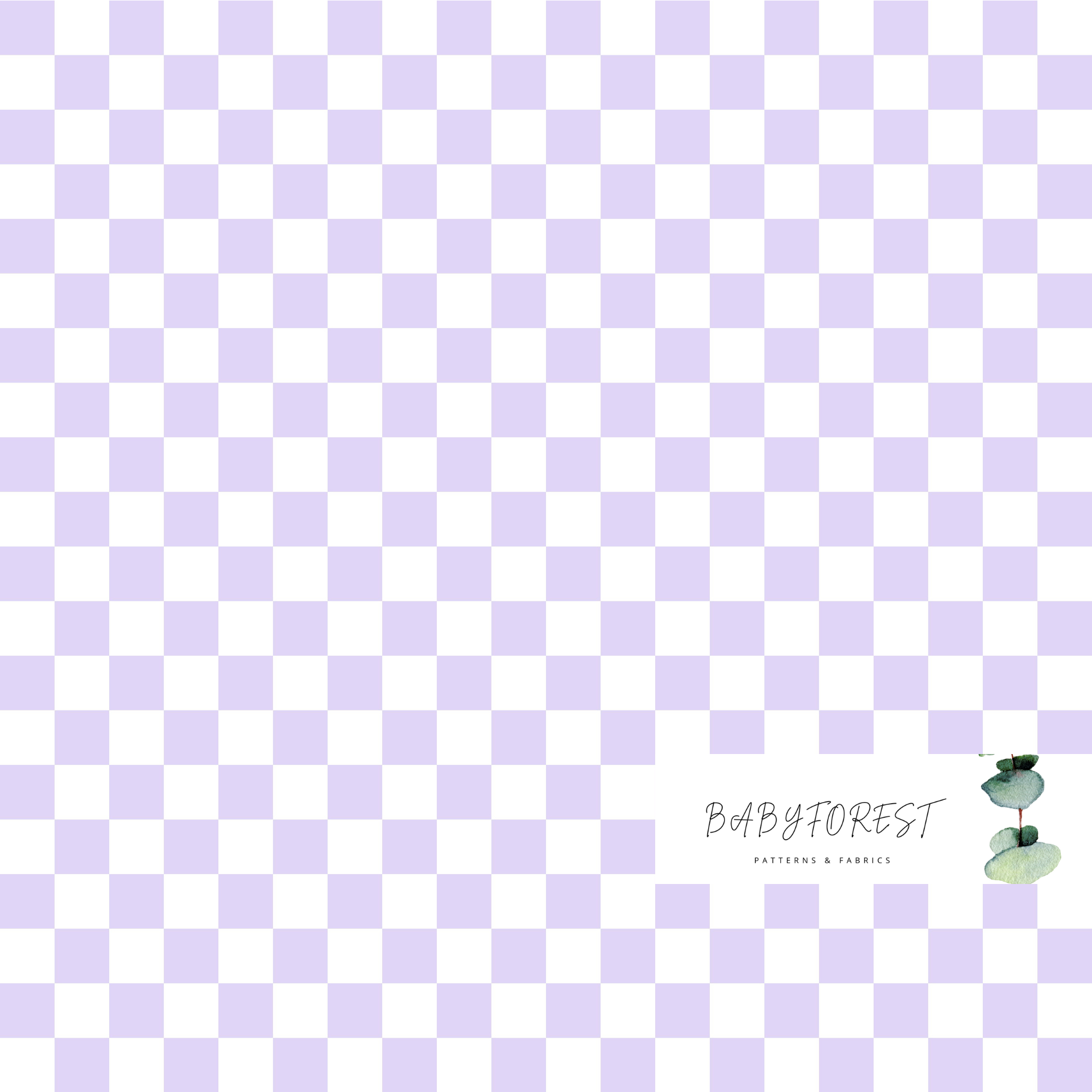 Purple checks – Baby Forest Fabrics