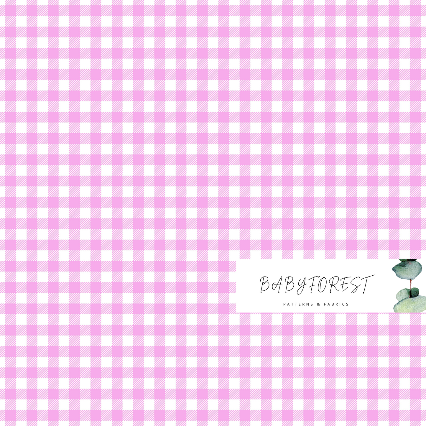 Dark pink Gingham
