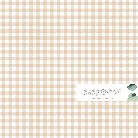 Light Sand Gingham