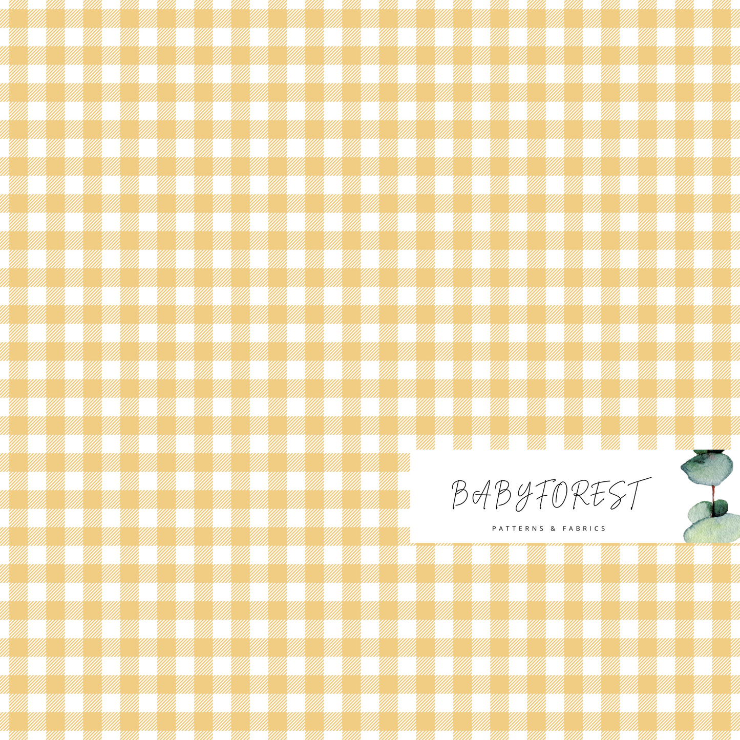 Gold Gingham