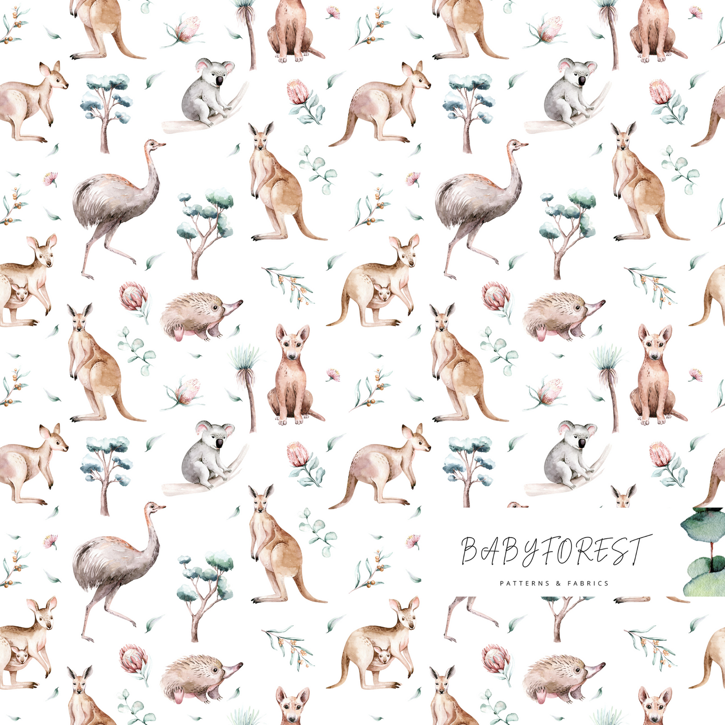 Australia: Australian Animals Fabric