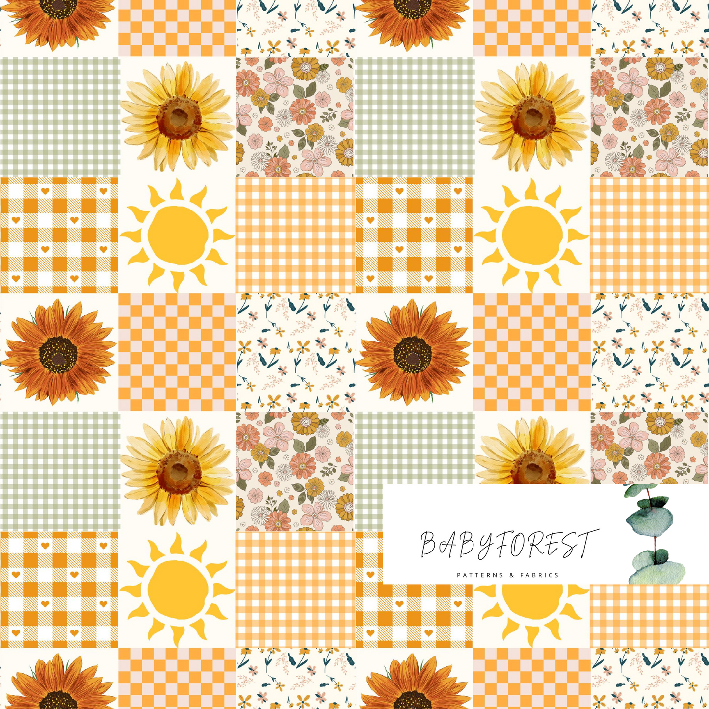 Sunflower patchwork