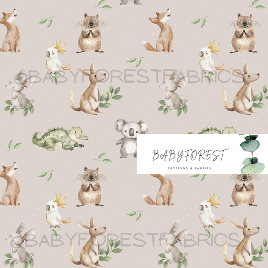 Bush babies grey with dots