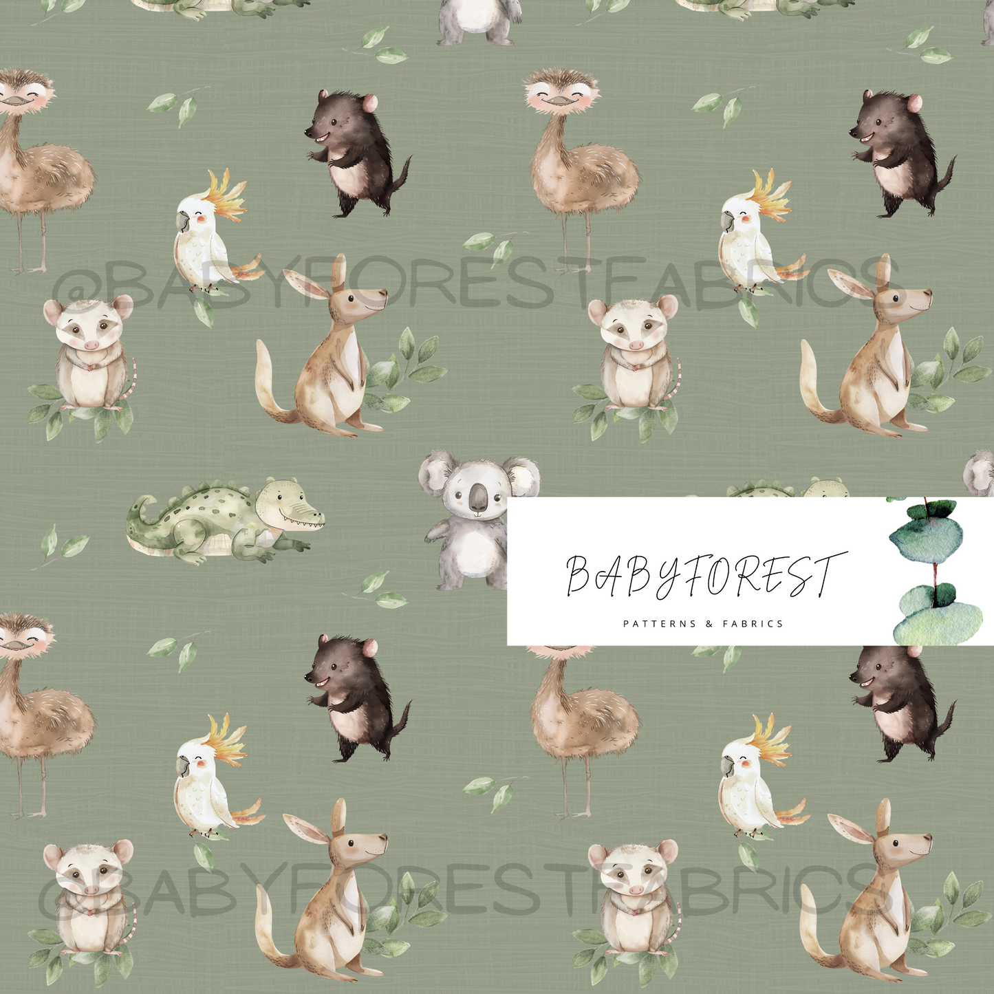 Bush babies dark sage