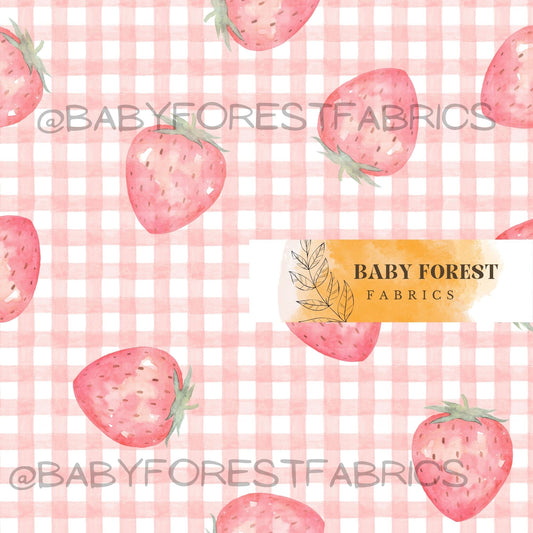 Strawberry gingham