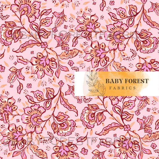 Pink boho florals