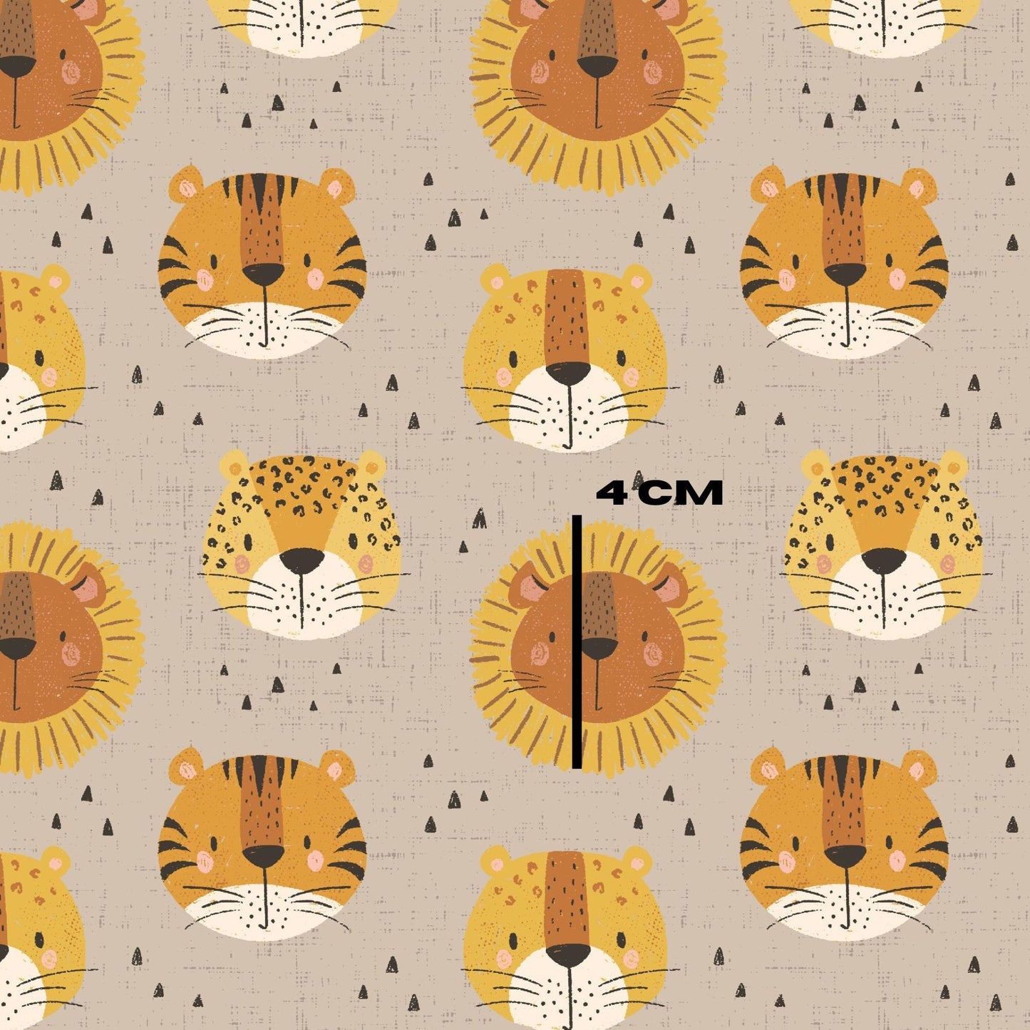 Safari Cats on Teal