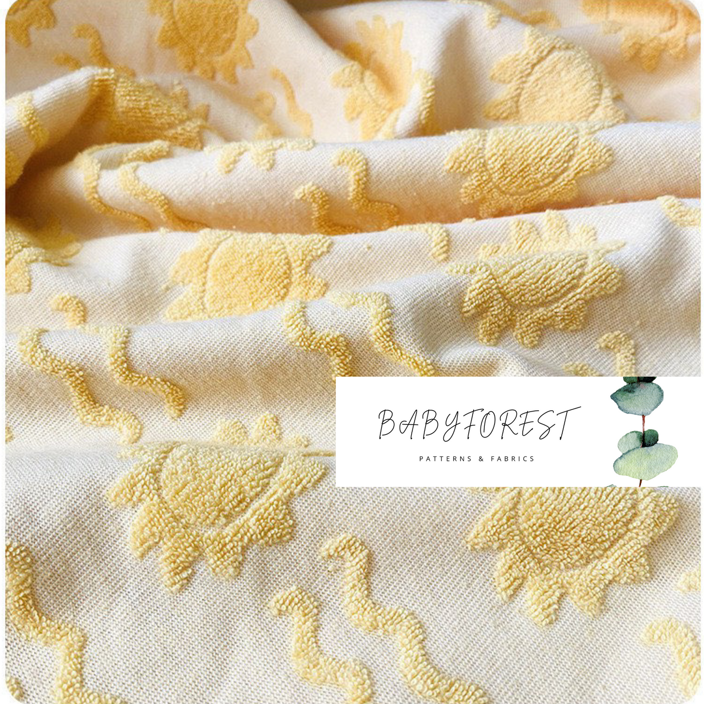 Sun- Jacquard cotton terry towel fabric