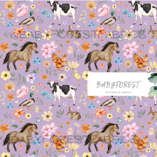 Floral farm purple
