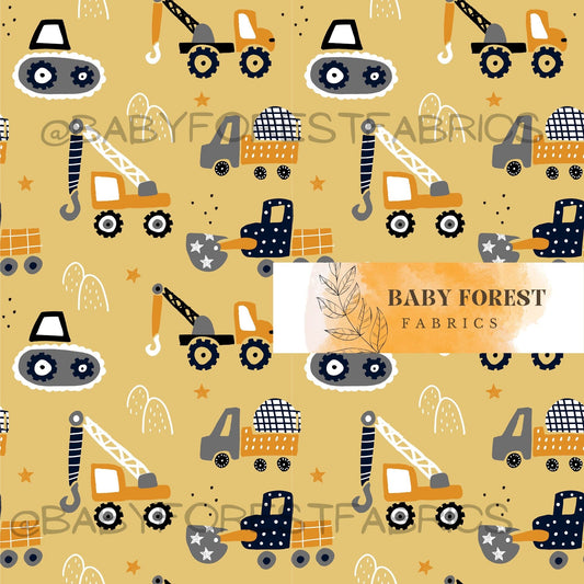 Trucks on mustard