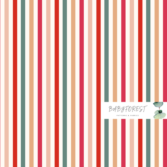 Retro Christmas stripes