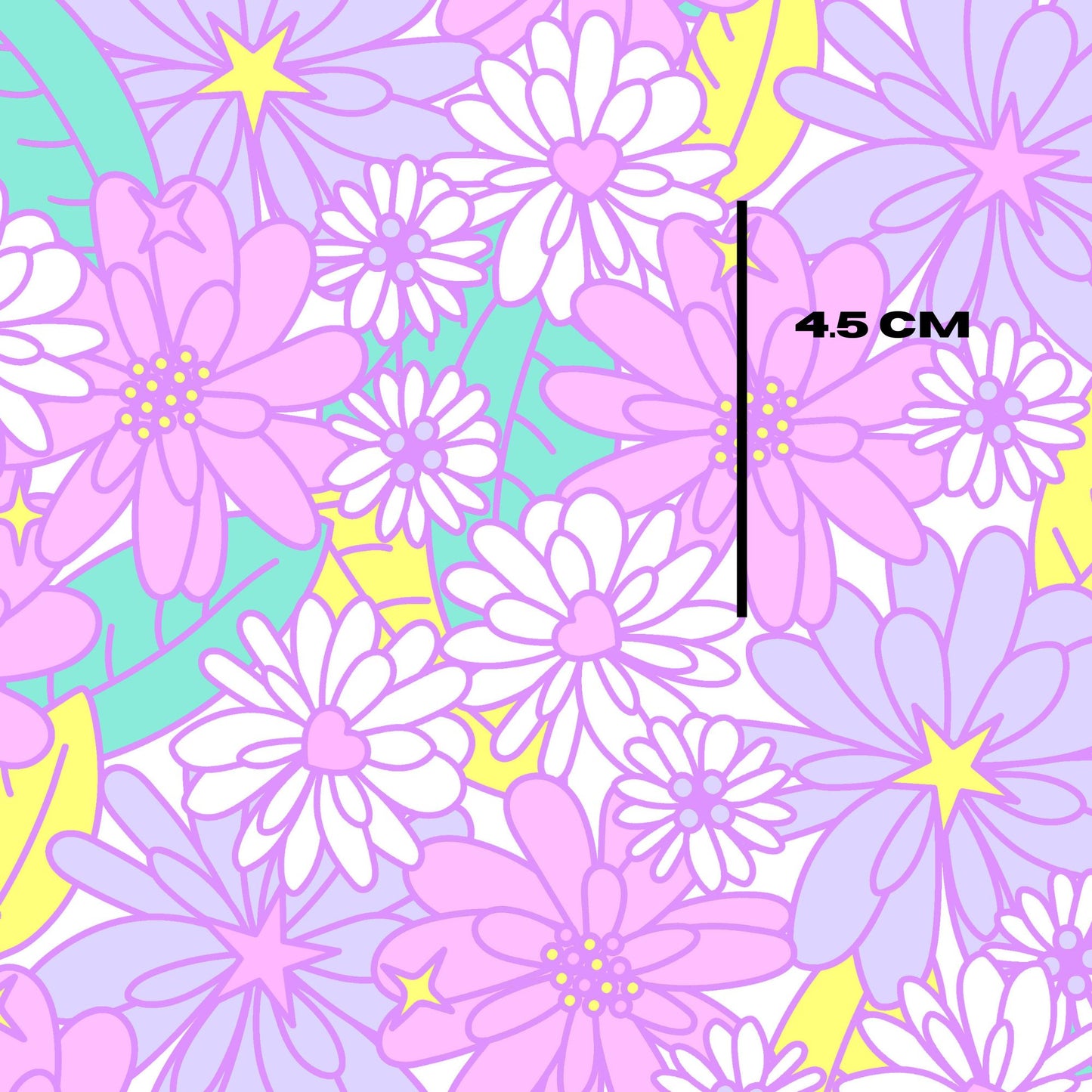 Purple Retro florals