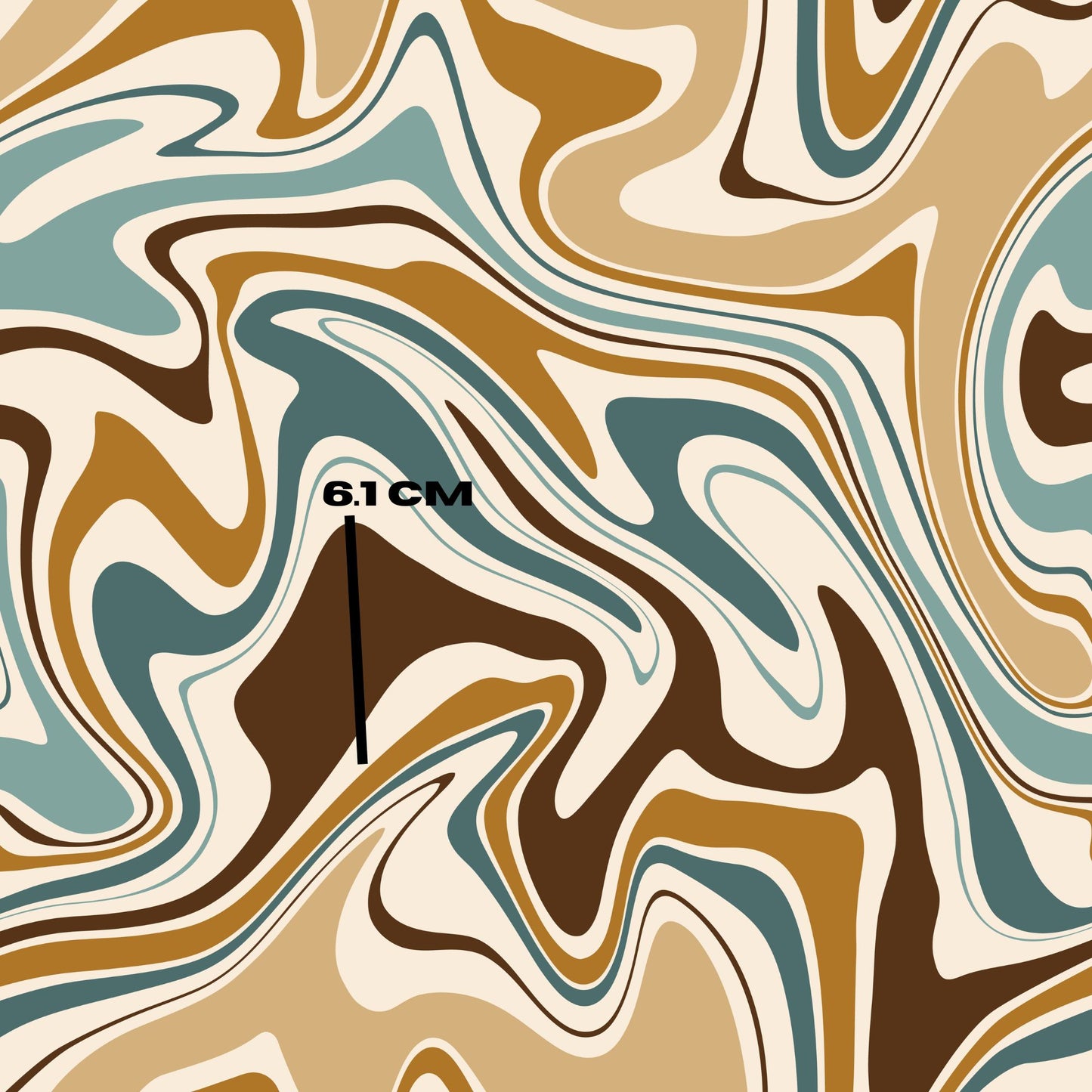 Earthy mustard swirls