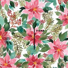 Load image into Gallery viewer, Poinsetta on white
