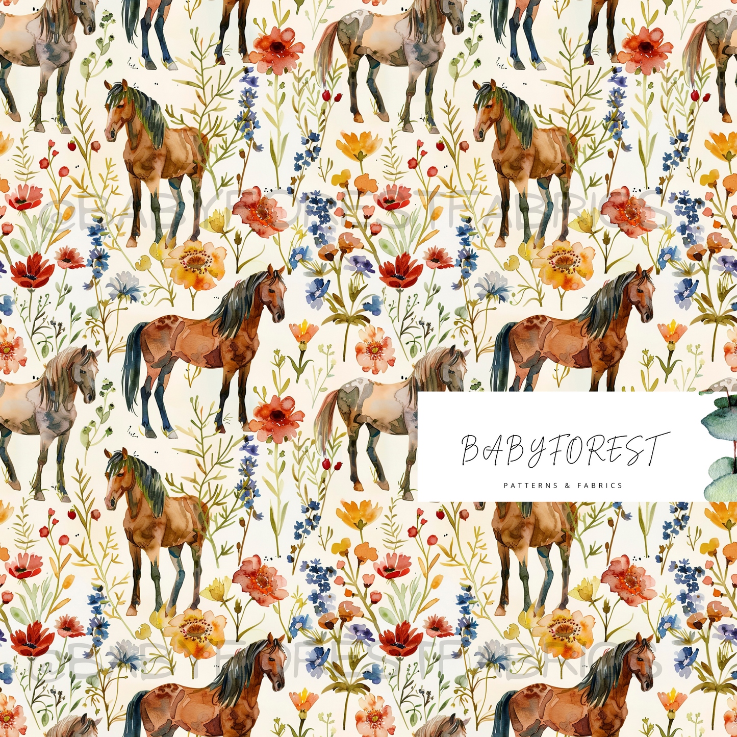 Floral Horse