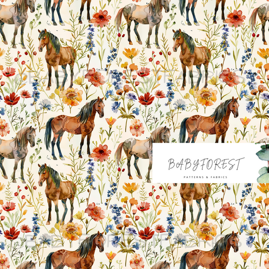 Floral Horse