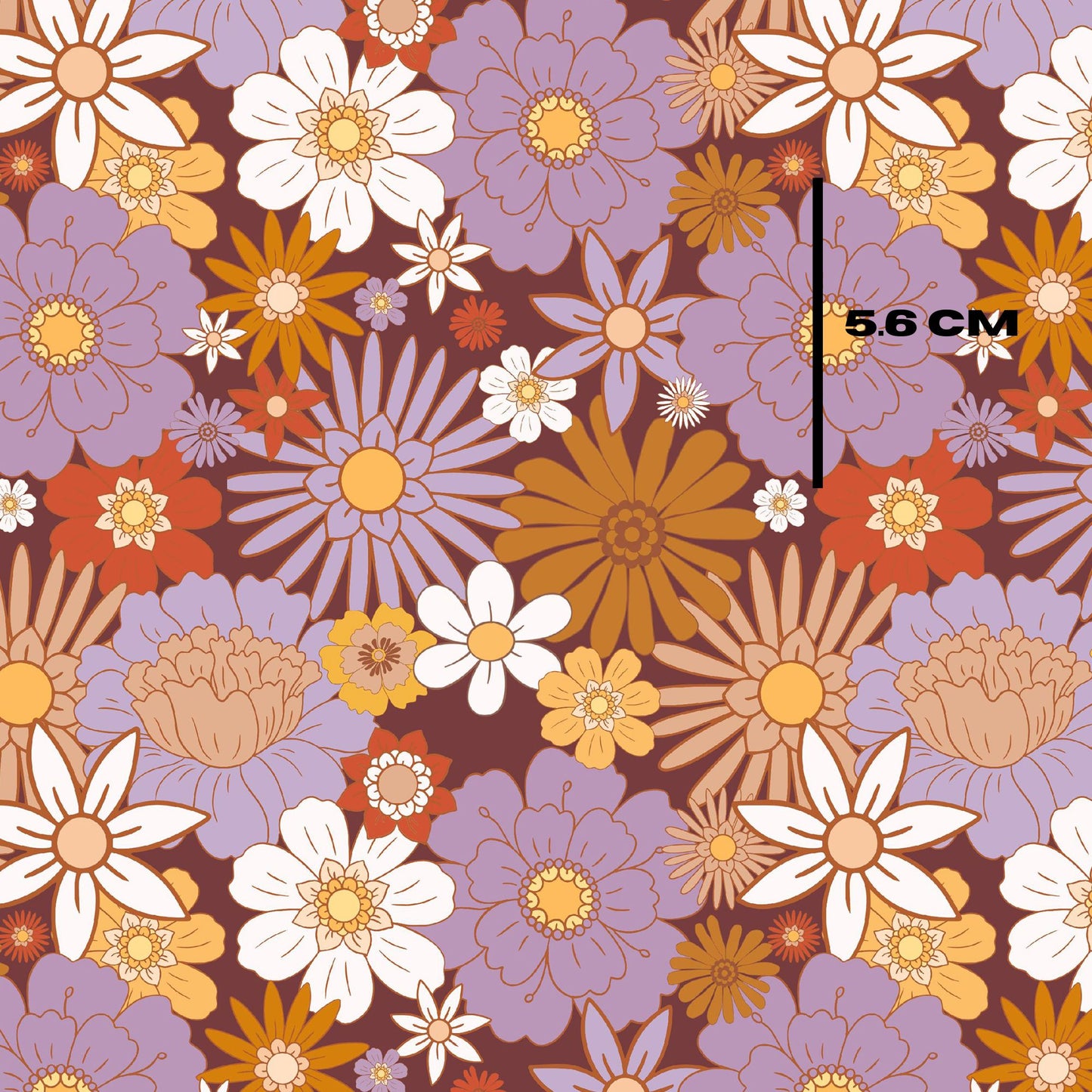 Purple boho florals