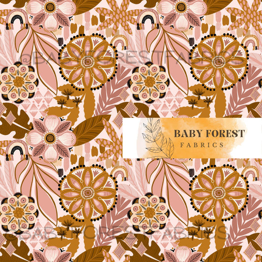 Vintage Boho muddy pink by Finapplepair