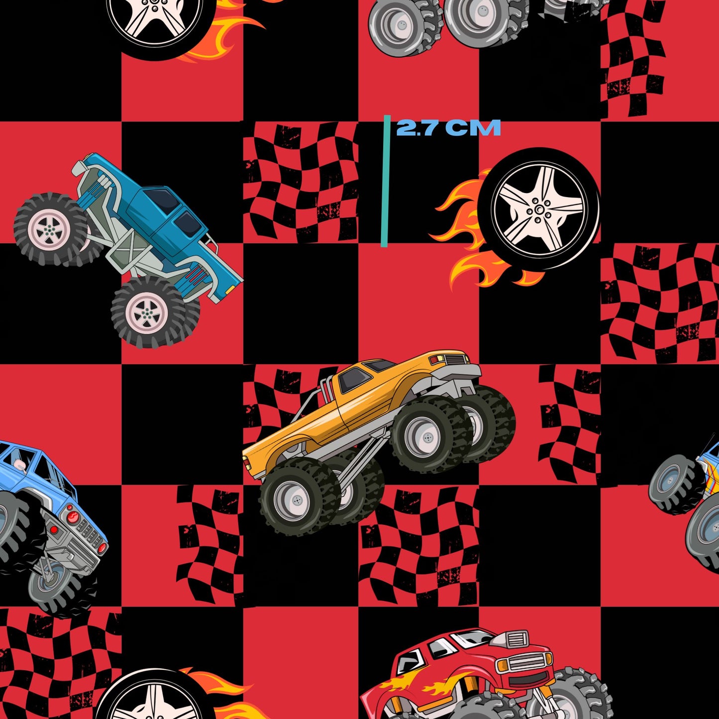 Red check hot wheels