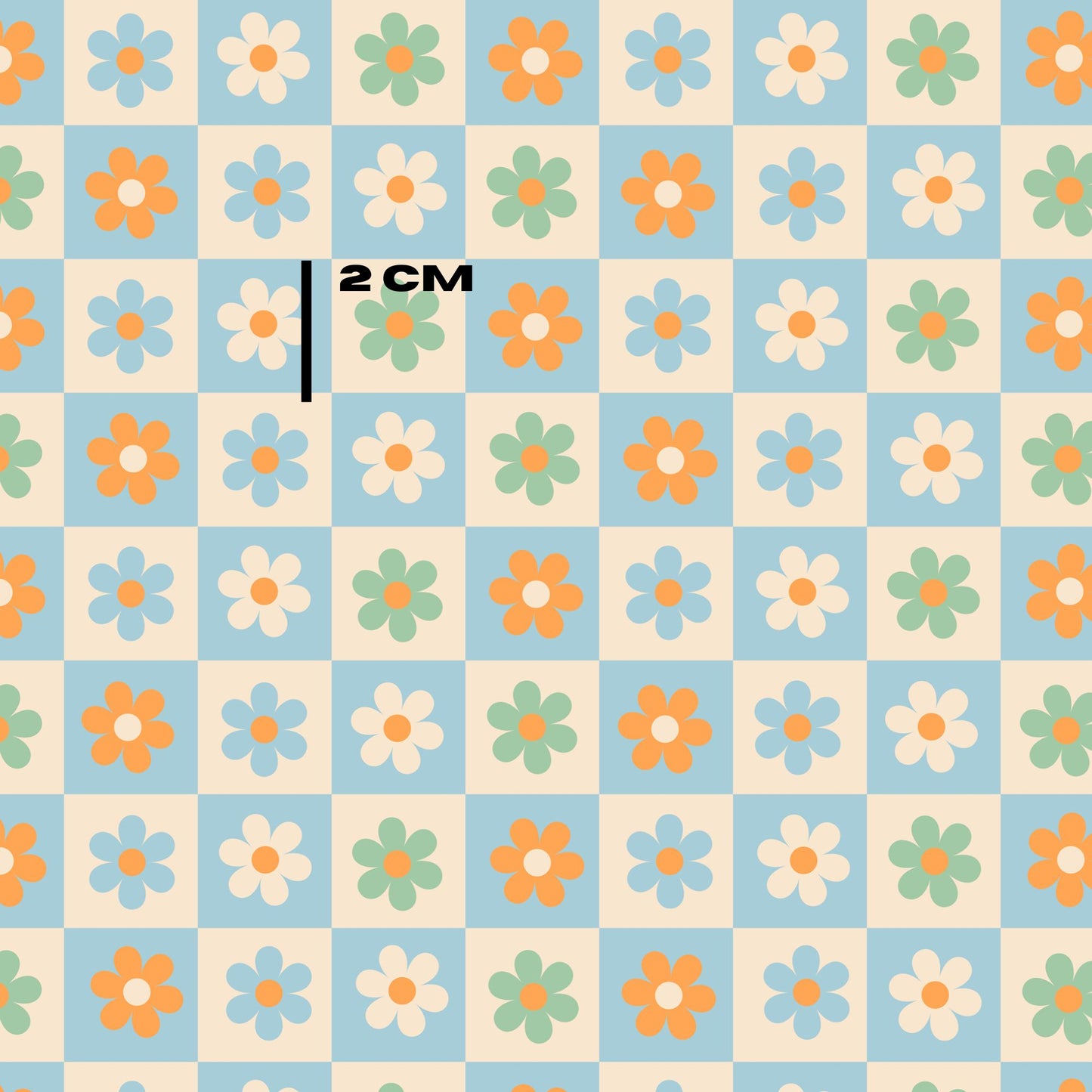 Blue Daisy Checks