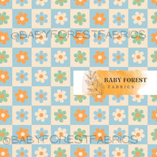 Load image into Gallery viewer, Blue Daisy Checks
