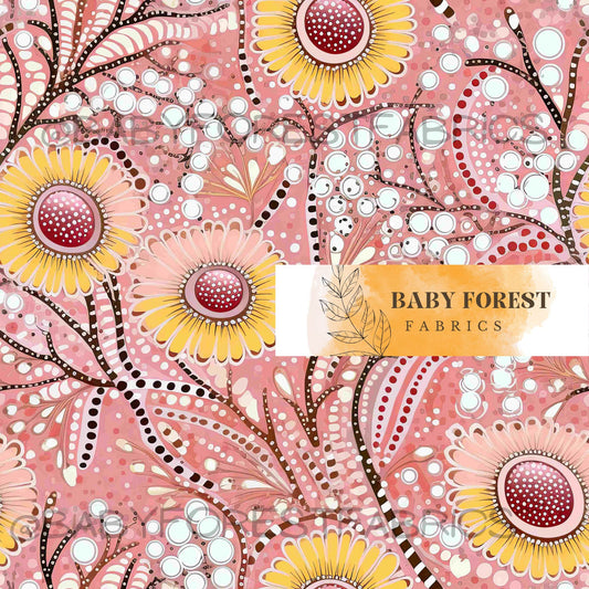 Abstract dot muddy pink