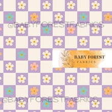 Load image into Gallery viewer, Purple Daisy Checks
